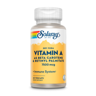 SOLARAY VITAMIN A 7500MCG 60 CAPSULES