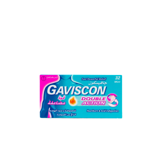 GAVISCON DOUBLE ACTION CHEWABLE 32 TAB