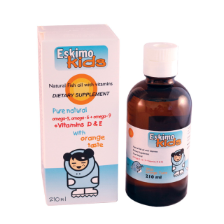 ESKIMO KIDS SYRUP ORANGE FLV 210ML