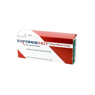 EXFORGE HCT 5/160MG 12.5MG TAB 28S
