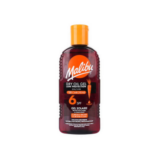 Malibu SPF 6 Dry Oil Gel with Carotene for Natural Tanning 200ml