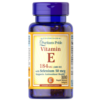 PURITAN'S PRIDE VITAMIN E WITH SELENIUM 100 TAB