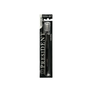 PRESIDENT WHITE SMOKERS MEDIUM-HARD TOOTHBRUSH