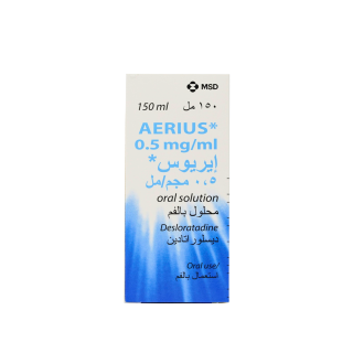 AERIUS ORAL SOLUTION 0.5/150MG