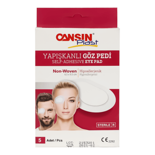 CANSINPLAST EYE PAD 6.5X9.5CM 5PCS