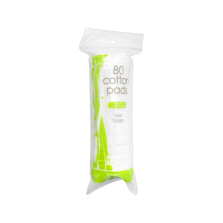COTTON PADS ROUND WHITE 80 PC F.M