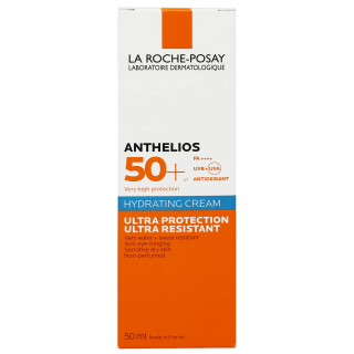 La Roche-Posay Anthelios Ultra Hydrating Cream SPF 50+ - Anti-Stinging Facial Sunscreen 50ml