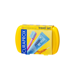 CURAPROX-TRAVEL SET YELLOW