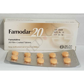 Famodar 20mg Famotidine Tablets