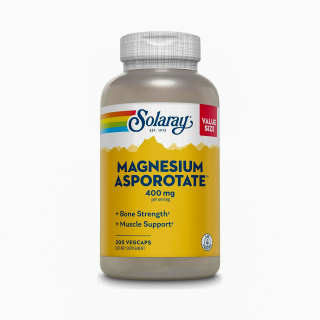 SOLARAY MAG ASPOROTATE 400 MG 60 CAP