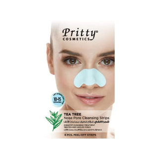 PRITTY NOSE PORE STRIPS TEA TREE 6PCS