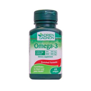 ADRIEN GAGNON OMEGA -3 ENRICHED FORMULA 40 SOFTGELS