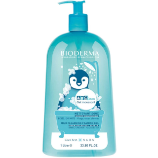 Bioderma ABC Derm Moussant Baby Wash 1 Liter for Sensitive Skin