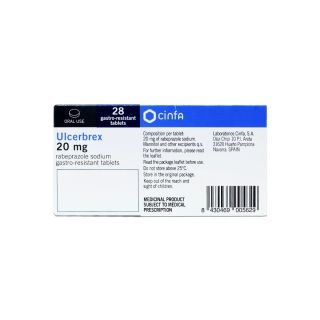 ULCERBREX 20 MG 28 TAB