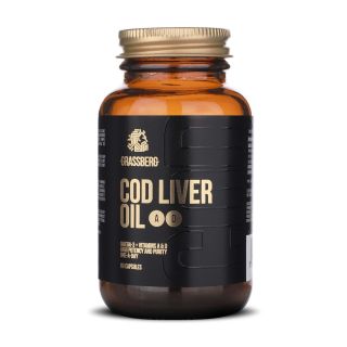GRASSBERG COD LIVER OIL+D+A 60 CAP