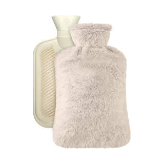 HOT WATER BOTTLE WITH COVER L