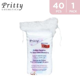 PRITTY 40 SQUARE PADS MAKEUP REMOVER
