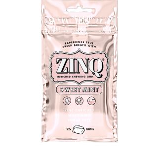 ZINQ SWEET MINT CHEWING GUM 22 PIECES