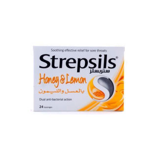 STREPSILS HONEY LEMON 24 TAB