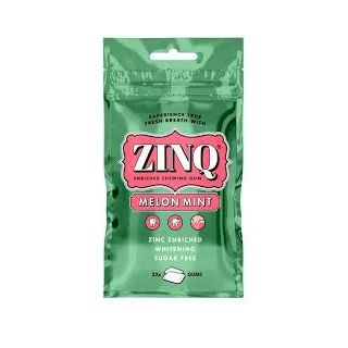 ZINQ MELON MINT CHEWING GUM 22 PIECES