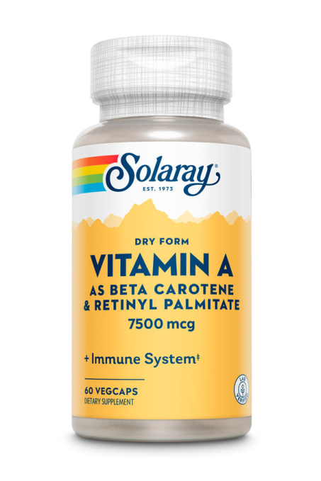 SOLARAY VITAMIN A 7500MCG 60 CAPSULES