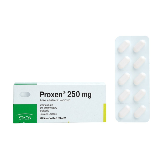 Proxen 250 mg Naproxen 20 Tablets.