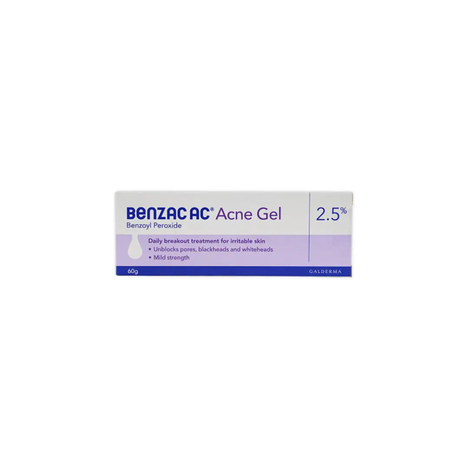 GALDERMA BENZAC AC GEL 2.5% 60GM