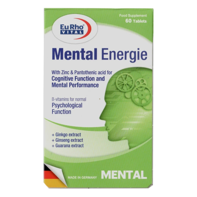 EuRho Vital Mental Energie - 60 Tablets