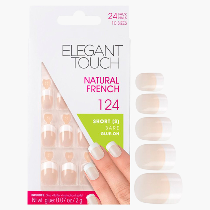 Elegant Touch NATURAL FRENCH NAILSS 124(S)BARE