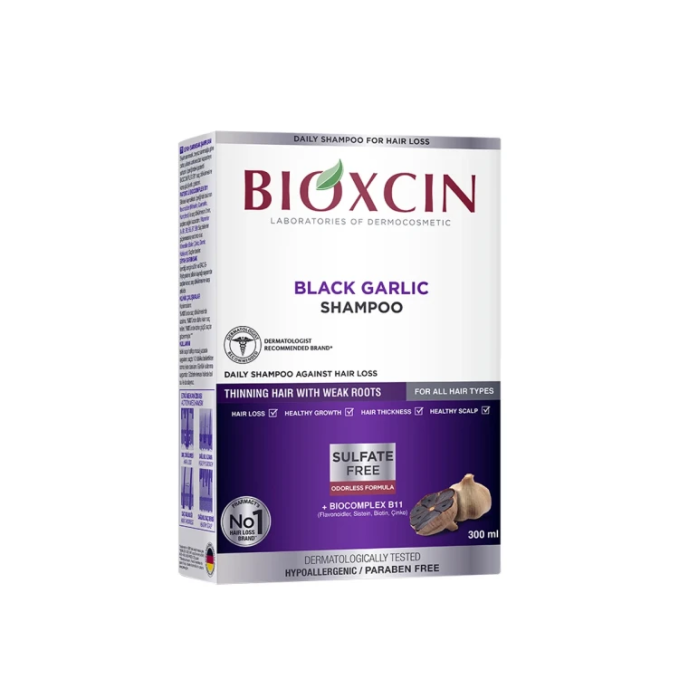 BIOXIN BLACK GARLIC SHAMPOO FOR ALL HAIR TYPES 300ML 