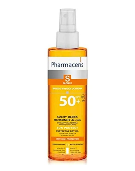 Pharmaceris Sun Protect Dry Oil SPF 50+ - Very High Protection Spray for Wet & Dry Skin 200ml