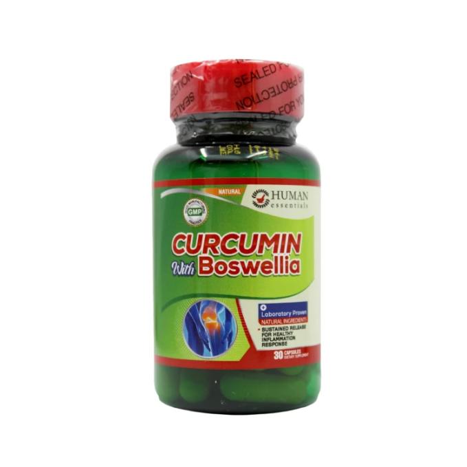 HUMAN ESSENTIALS CURCUMIN W BOSWELLA 30CAP
