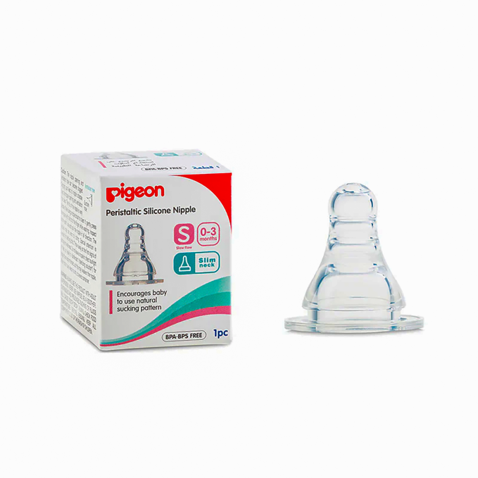 PIGEON S TYPE NIPLES S.S 1PCS BOX