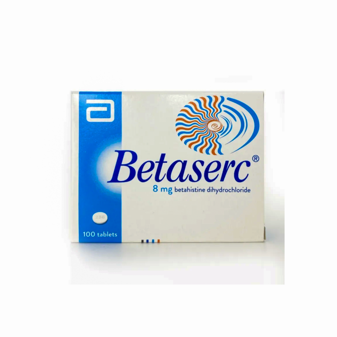 BETASERC 8MG TAB 100 S