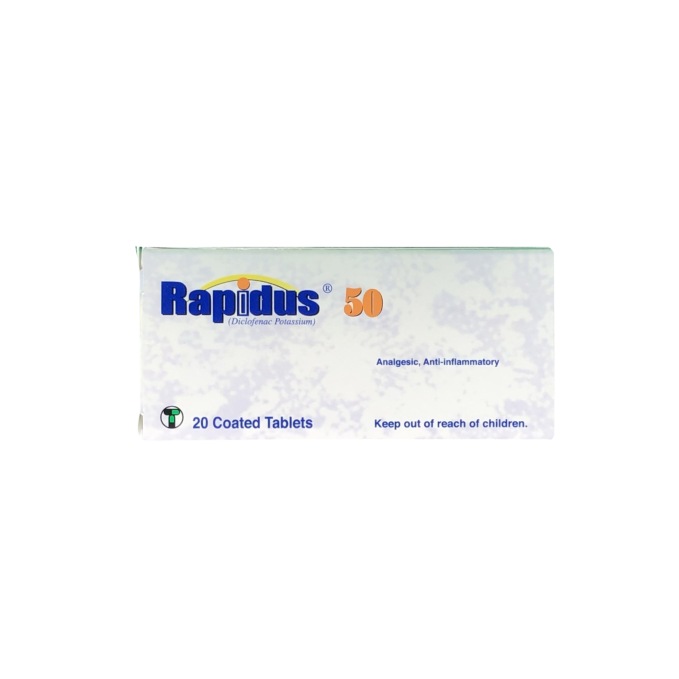RAPIDUS 50MG TYAB 20S