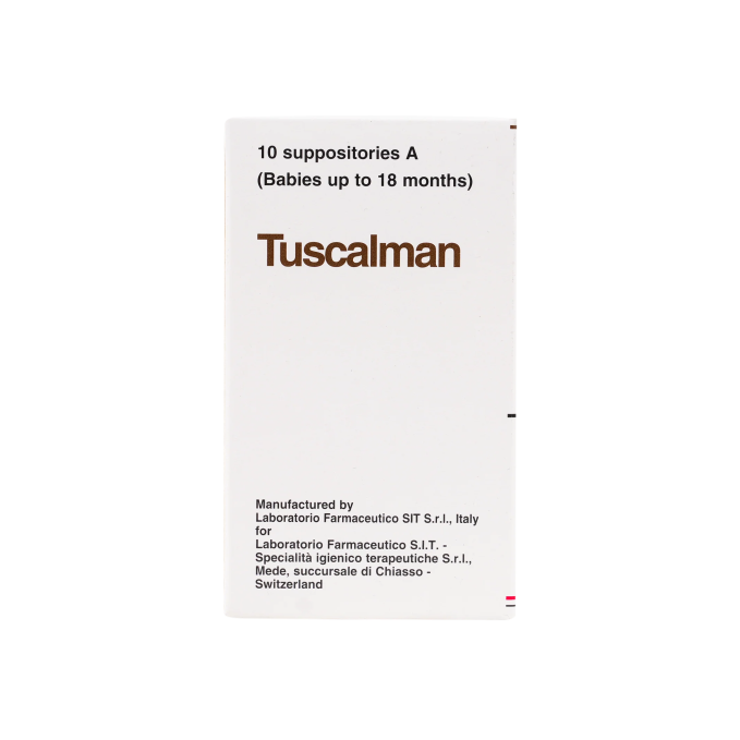 Tuscalman A Babies 10 Suppositories
