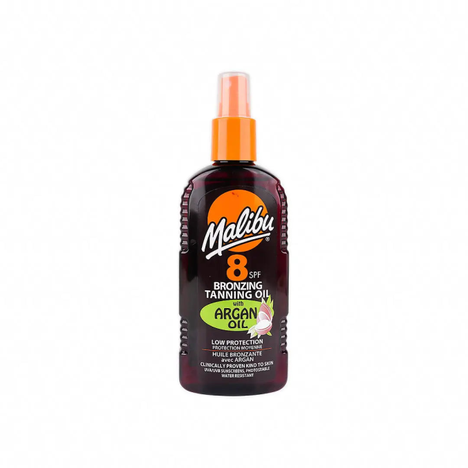 Malibu Bronzing Tanning Oil with Argan Oil SPF 8 - 200ml