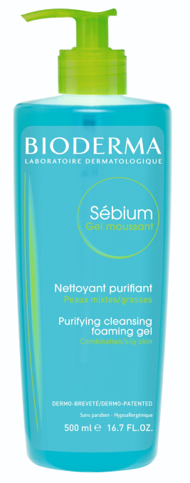 Bioderma Sebium Foaming Gel for Oily and Combination Skin 500ml
