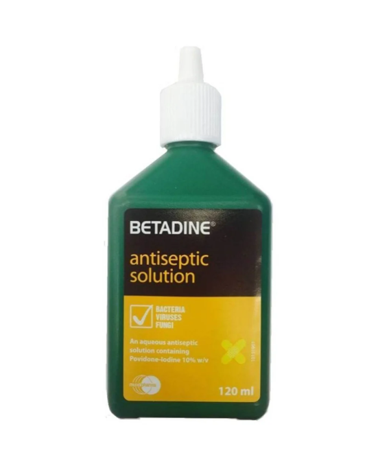 BETADINE ANTISEPTIC SOLUTION 120ML