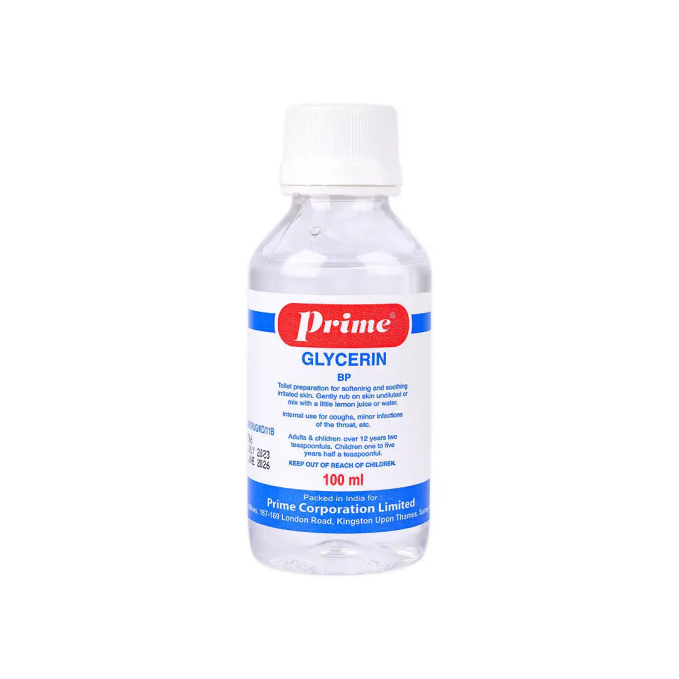 Prime Glycerin BP Pure Skin Moisturizer & Soothing Liquid 100ml