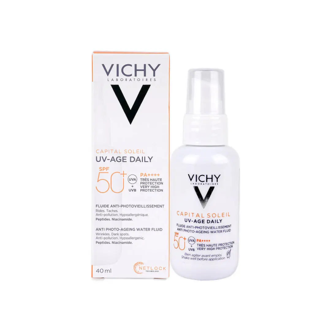 Vichy Capital Soleil UV-Age Daily SPF 50+ - Anti-Photoaging Water Fluid 40ml