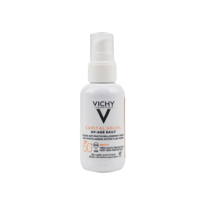 Vichy Capital Soleil UV-Age Daily Tinted SPF 50+ - Anti-Photoaging Water Fluid 40ml