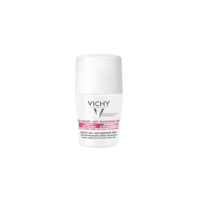 Vichy Beauty Deodorant 48h Anti-Perspirant Roll-On - For Smooth & Beautiful Underarms