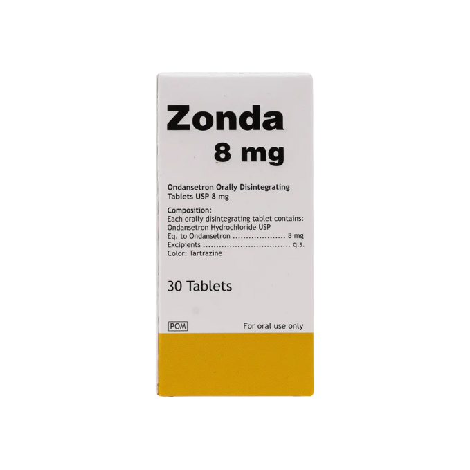 Zonda 8mg Ondansetron 30 Orally Disintegrating Tablets