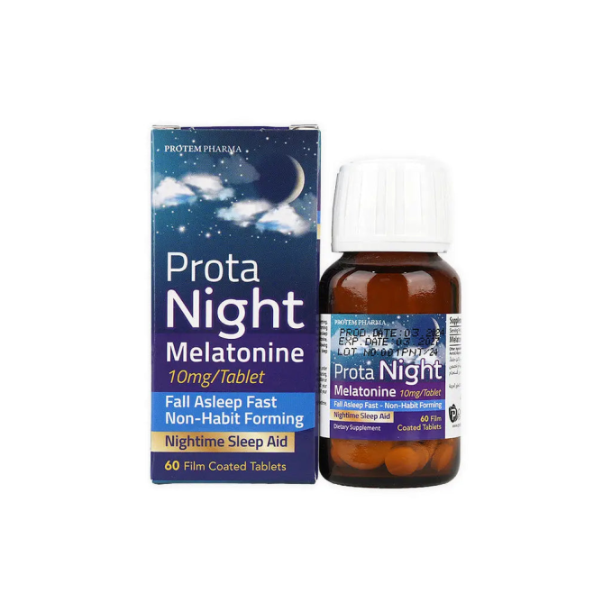 PROTA NIGHT MELATONINE 10 MG 60 TABLETS