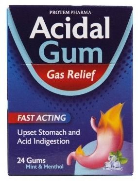 ACIDAL FAST ACTING GUM 24 GUMS