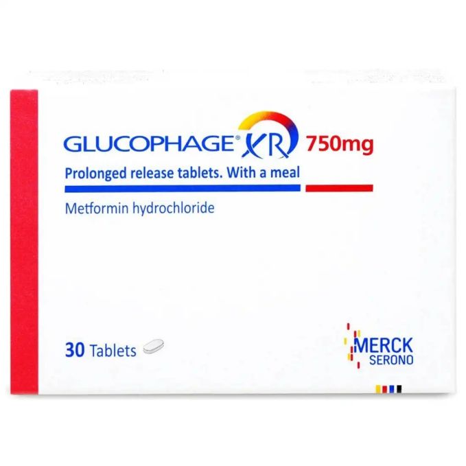 GLUCOPHAGE XR 750MG 30 S
