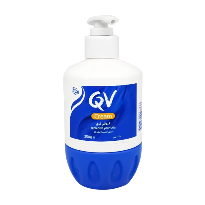 QV Cream 250g Pump Bottle - Rich & Protective Moisturiser for Dry Skin
