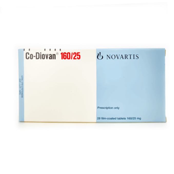 CO-DIOVAN TABS 160/25MG 28 S