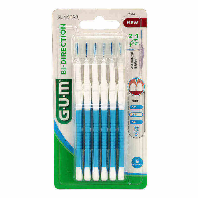 GUM BI-DIRECTION 0.9MM BLUE